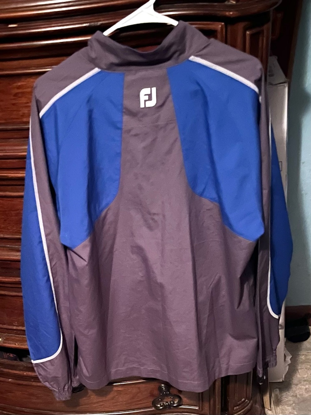 FootJoy Medium Gray and Blue Men's Performance Golf Jacket